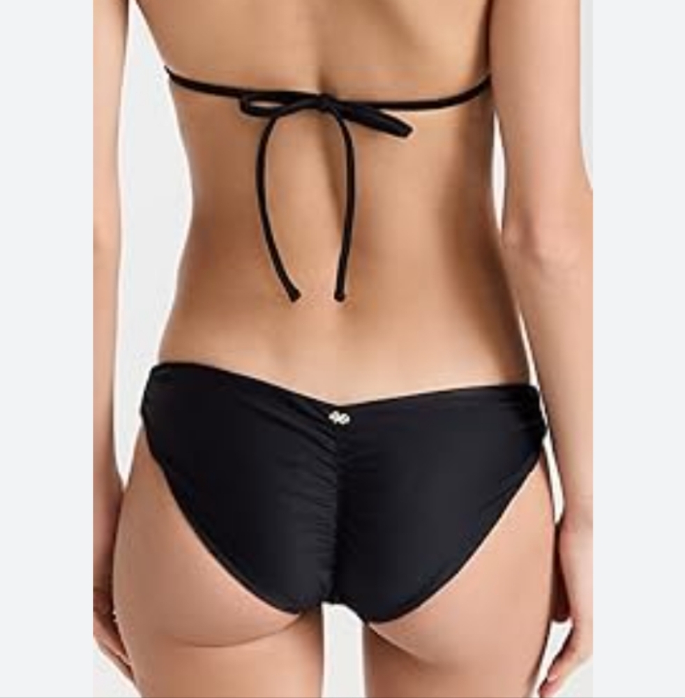 Pilyq Blue And Black Bikini Bottom